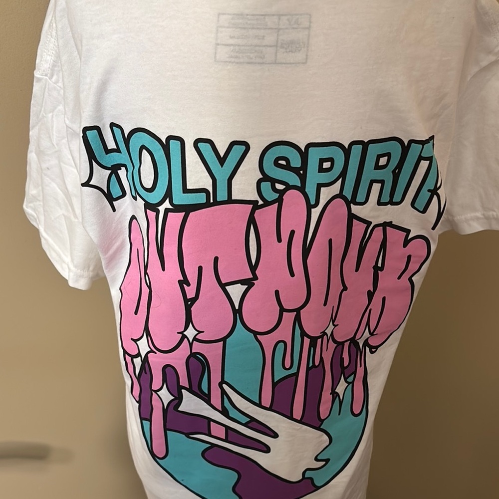 White and Pink Graphic Tee - Picture 6 of 6